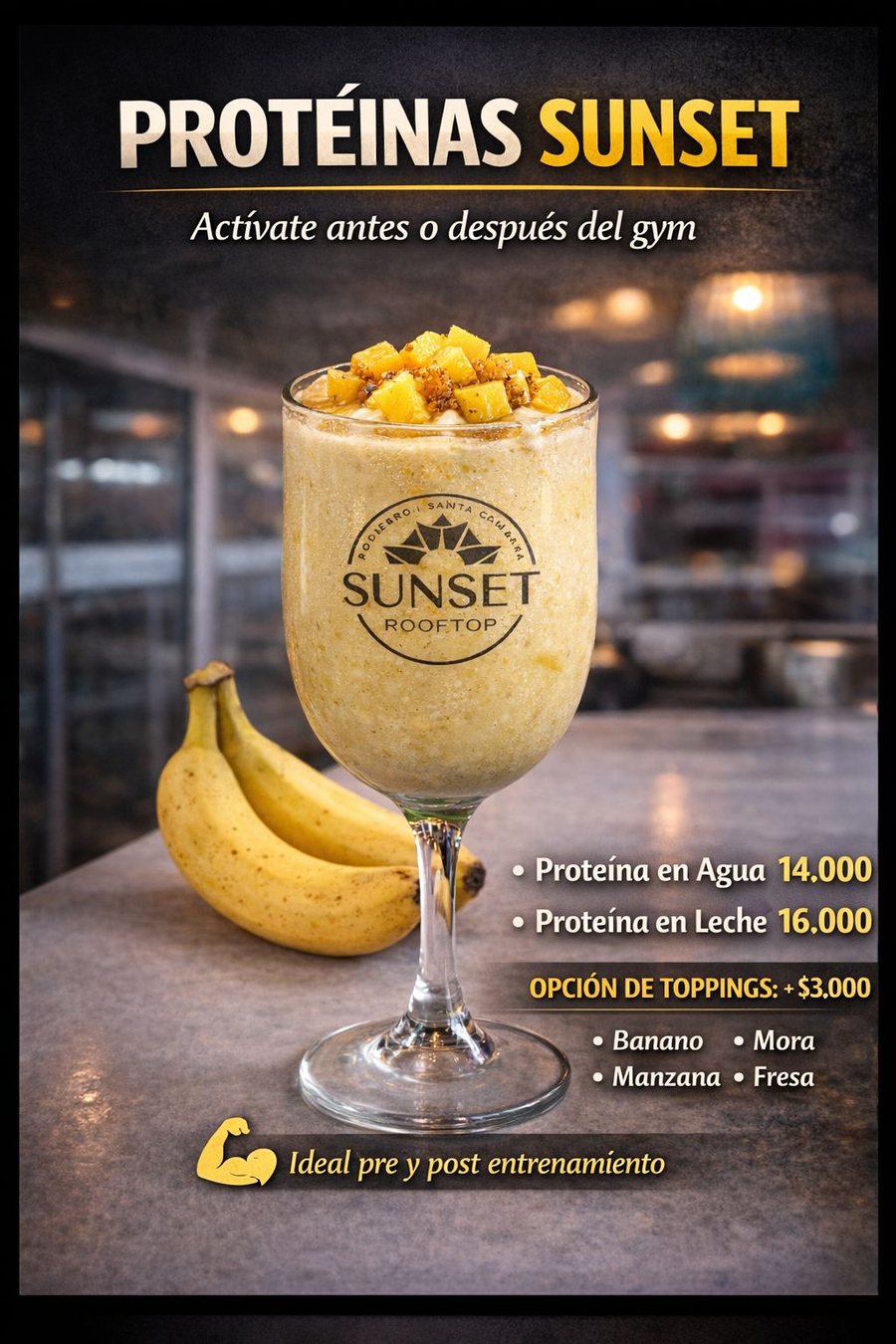 Proteína Sunset en Agua